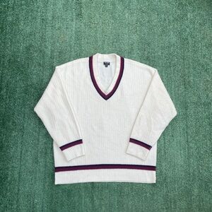 Todd Snyder Lambswool Cricket Sweater Mens Cardigan Knit Cream Size XL